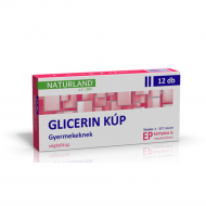 GLICERIN 1500MG VÉGBÉLKÚP GYERMEK  NATURLAND - 12X